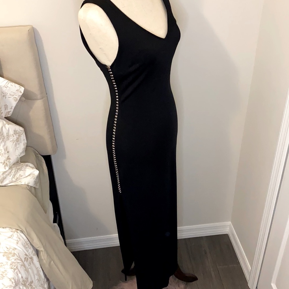 Beautiful Nicole Bakti black long dress Size M